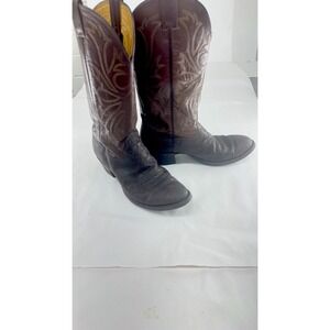Nacona Vintage 9D # G8390 Brown Elephant "print" Safari Exotic Boots Cowboy
